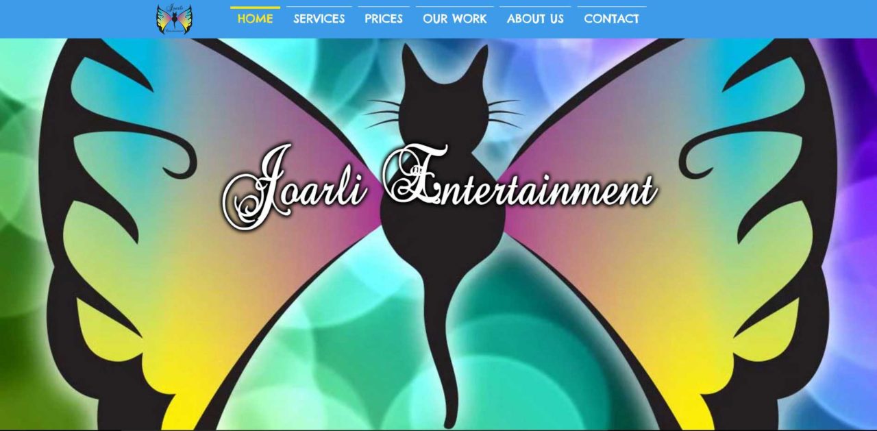 Joarli Entertainment Site Design