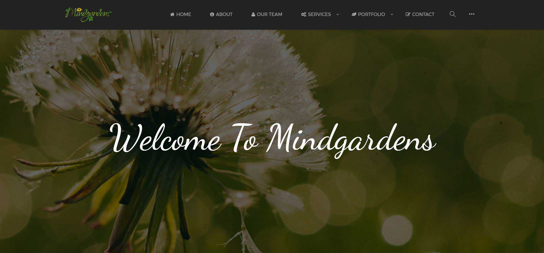 Mindgardens Creative Services Site Design